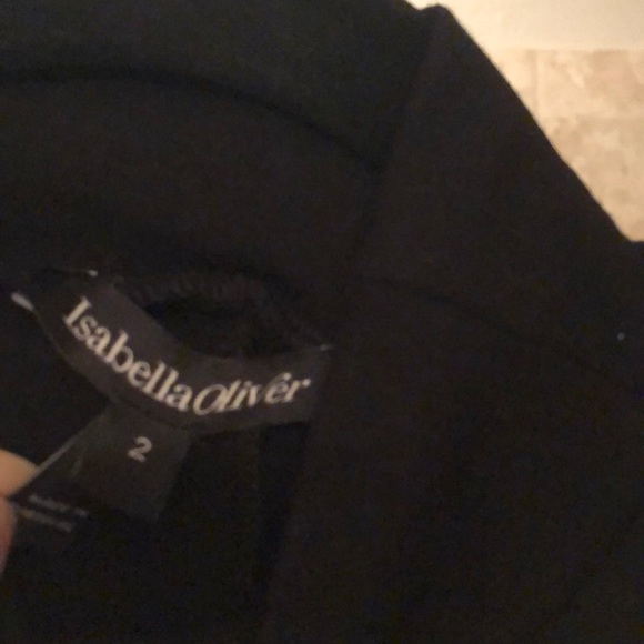 Isabella Oliver Maternity Mock Neck Flare Dress 2 - Picture 5 of 8